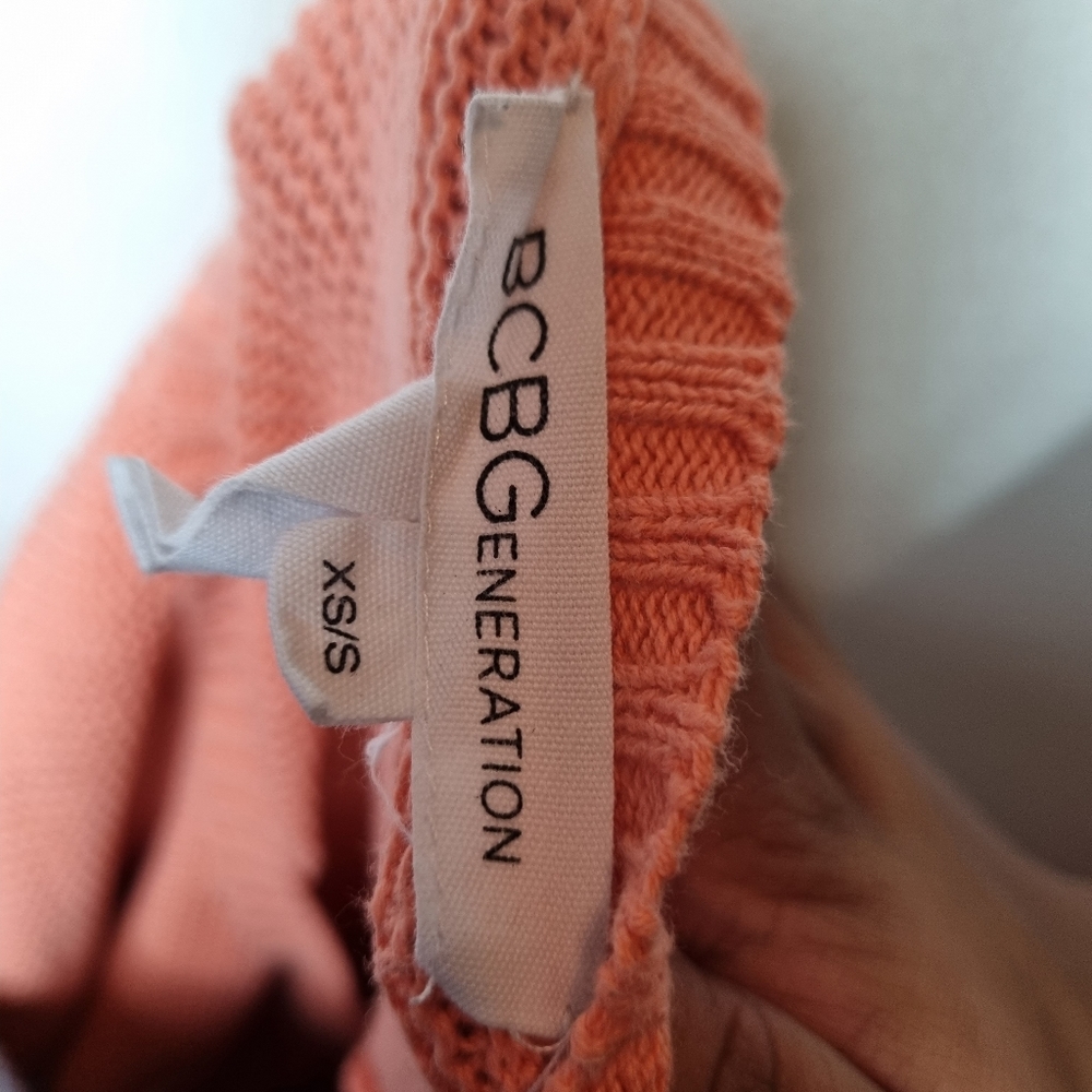 Bcbgeneration Waffle Knit Pull Over Geometric Swe… - image 5